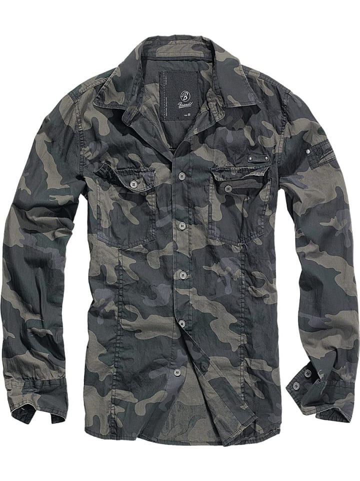 

Рубашка Slim Fit Shirt Long Sleeve Brandit, камуфляж