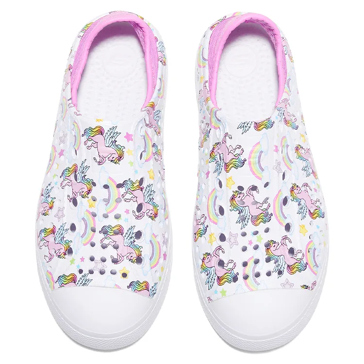 Skechers Kids Синтетическая кожаная сандалия Low top с противоскользящей, износостойкой, дышащей и быстросохнущей подошвой — фото 4