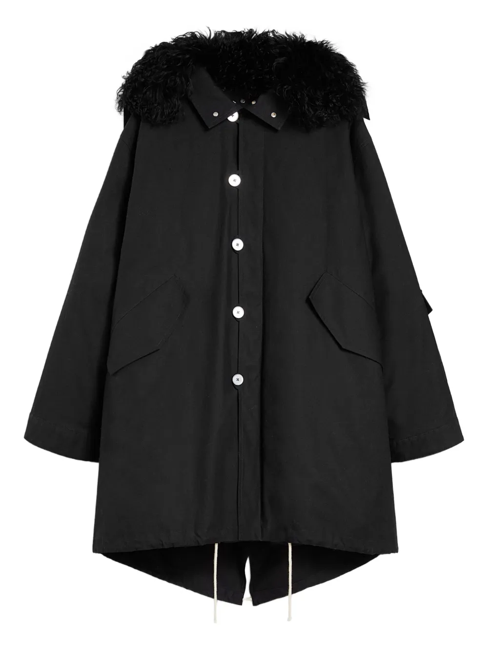 

Парка на пуговицах JIL SANDER, черный