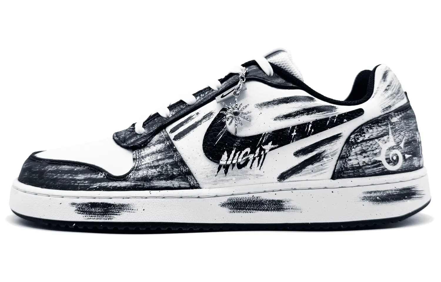 

Nike Износостойкие низкие кроссовки для скейтбординга EBERNON, мужские, черно-белые