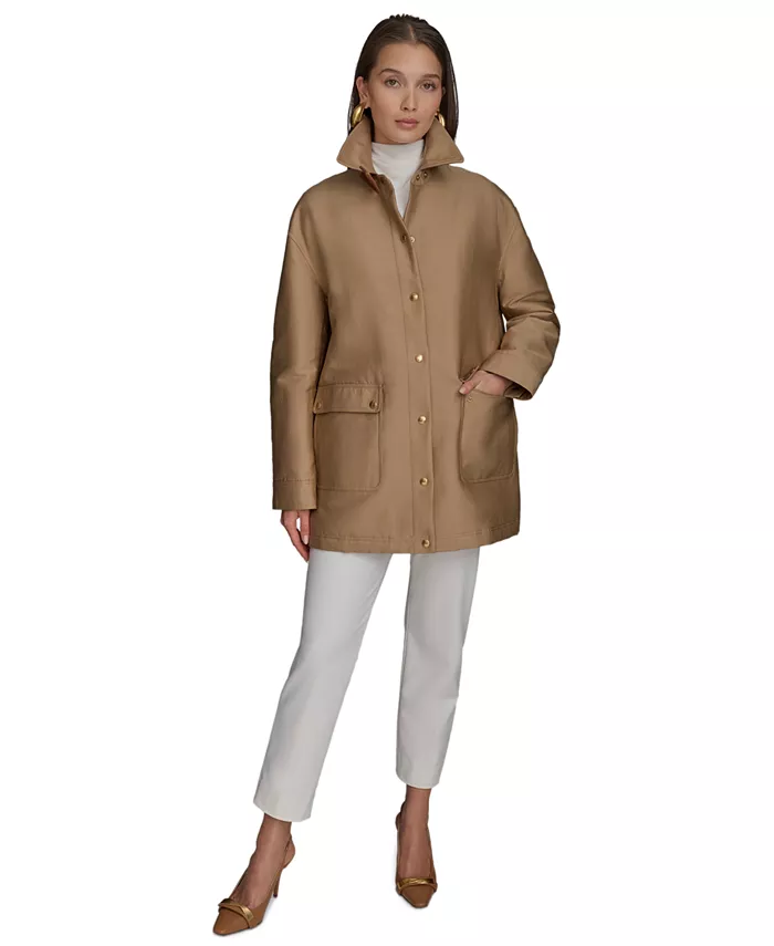 

Женская оверсайз куртка Barn Jacket Donna Karan New York, коричневый