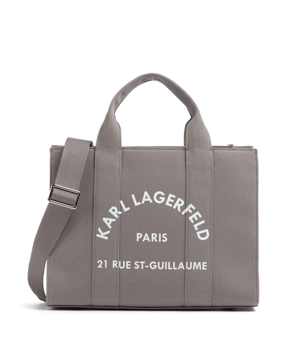 

Сумка k/rue st guillaume среднего размера из хлопка Karl Lagerfeld, серый