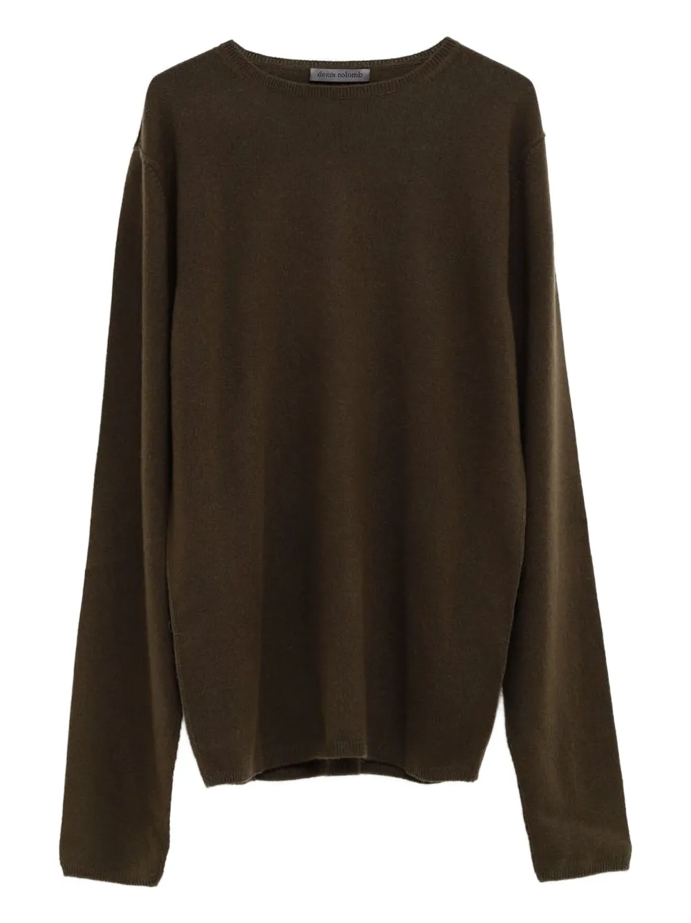 

Кашемировый свитер с круглым вырезом Denis Colomb, коричневый