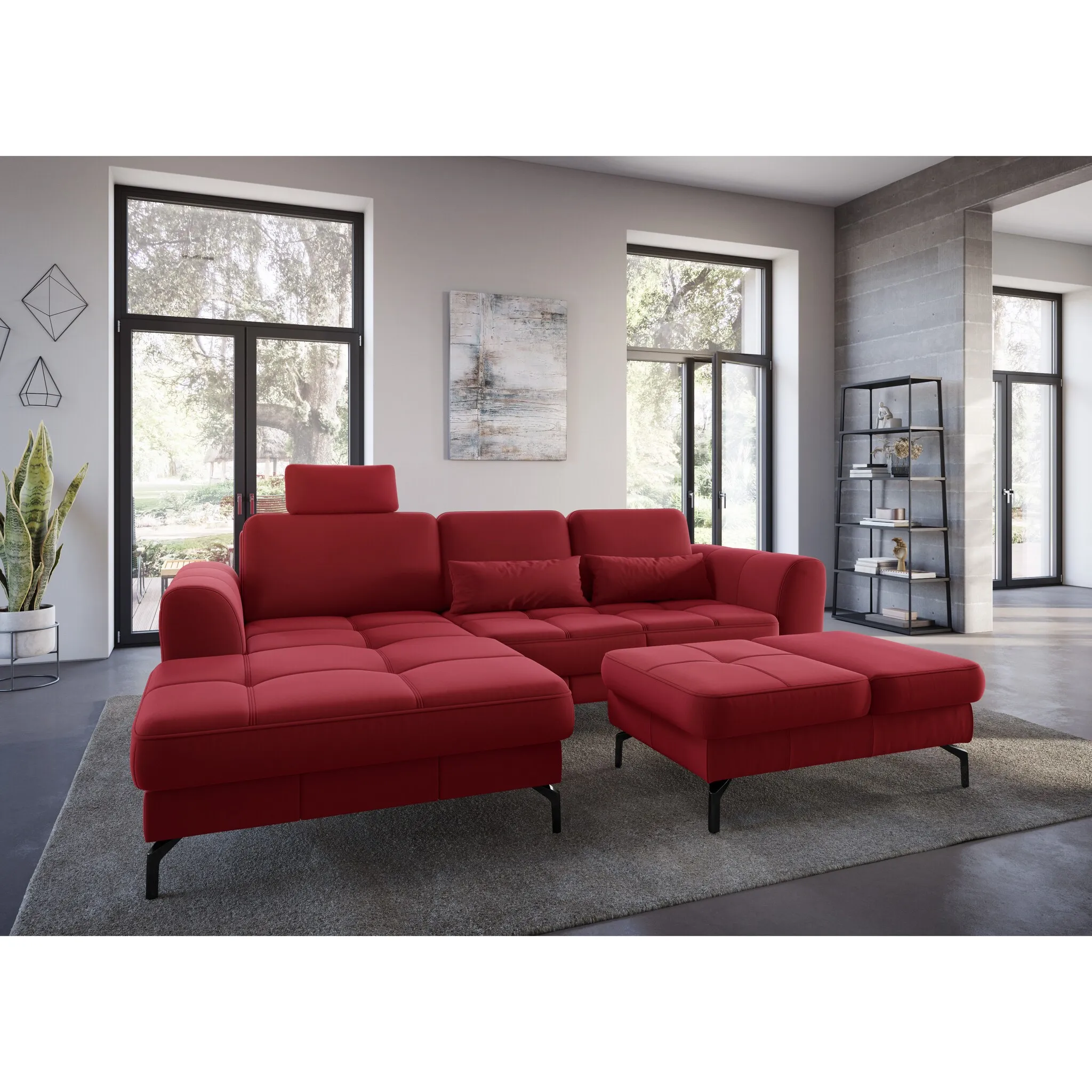 

Диванные подушки sit&more «Бендиго», в наборе 2 шт, красный