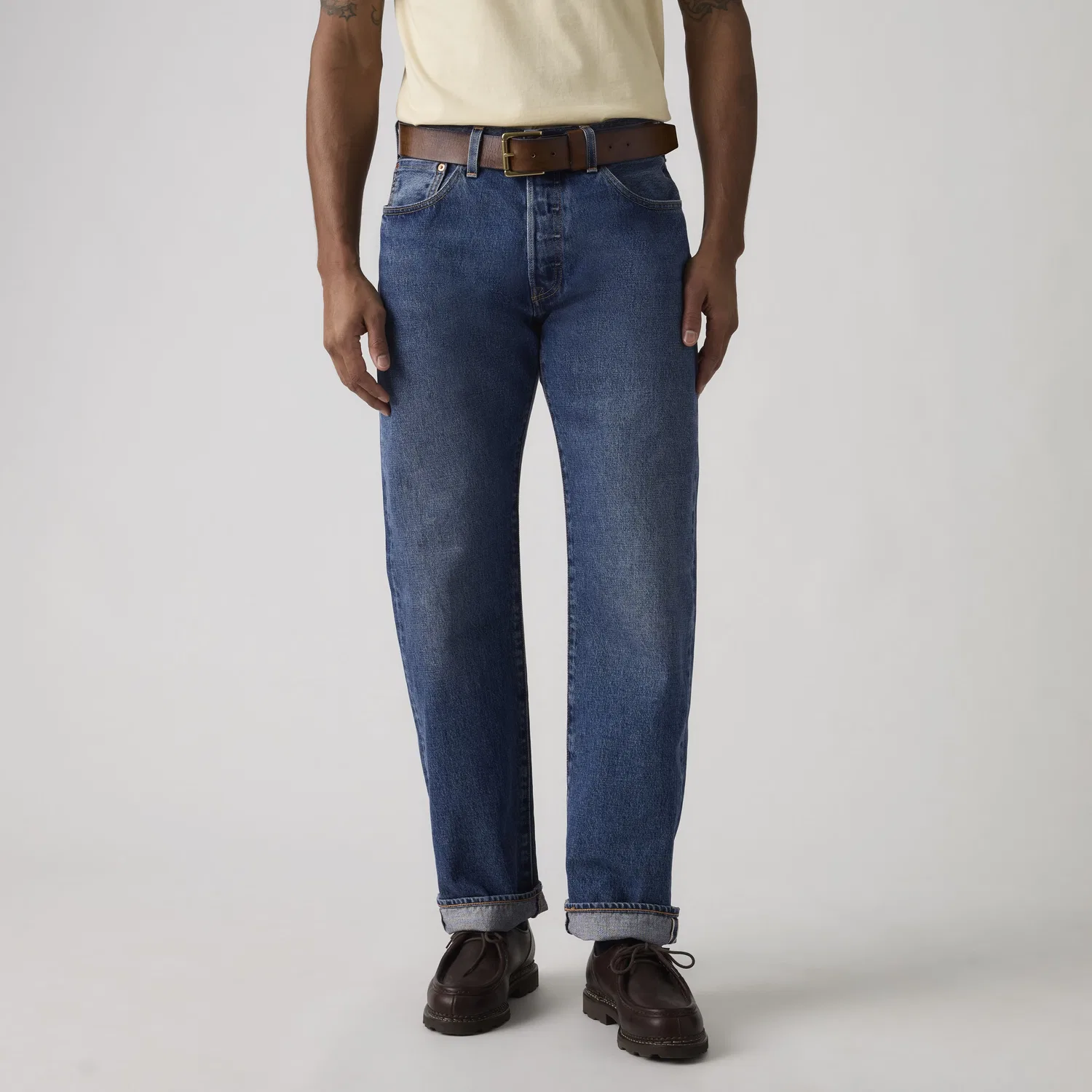 Мужские джинсы 501 Relaxed Selvedge Levi's, Dark Wash — фото 2