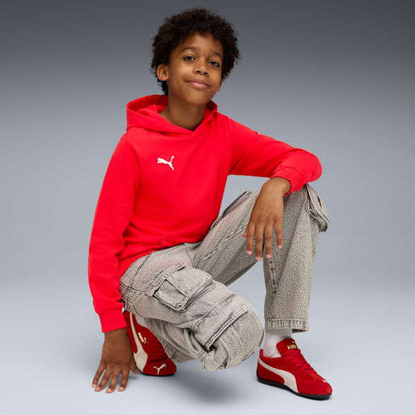 Футбольная толстовка для больших детей Teamgoal Puma, красный — фото 3