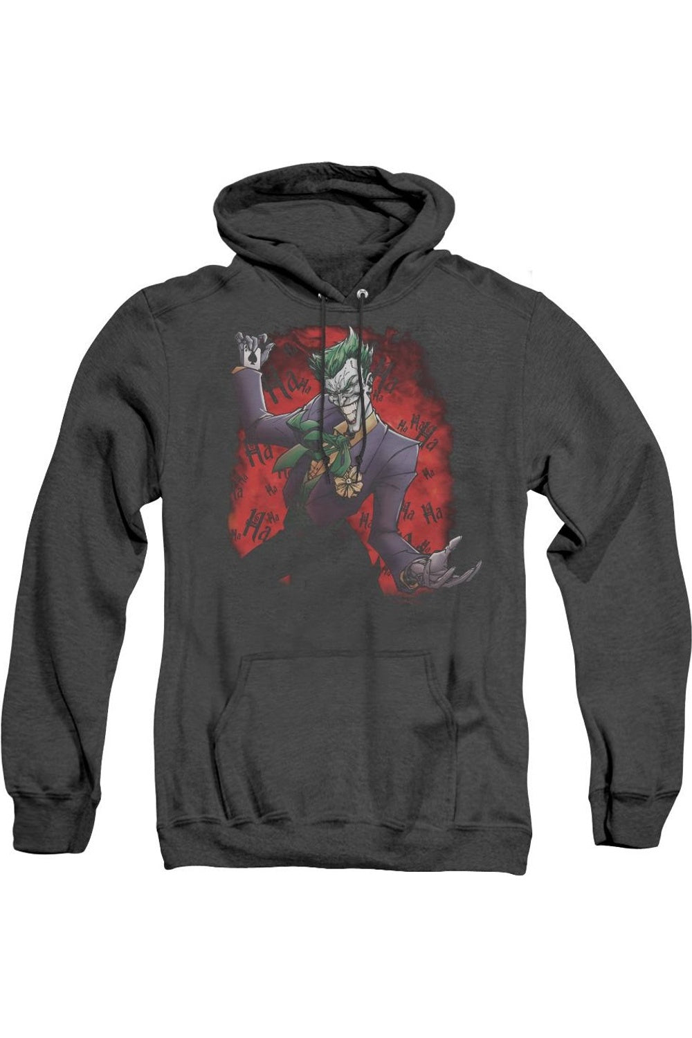 

Batman Jokers Ave Adult Heather Hoodie / Толстовка с капюшоном Gildan, черный