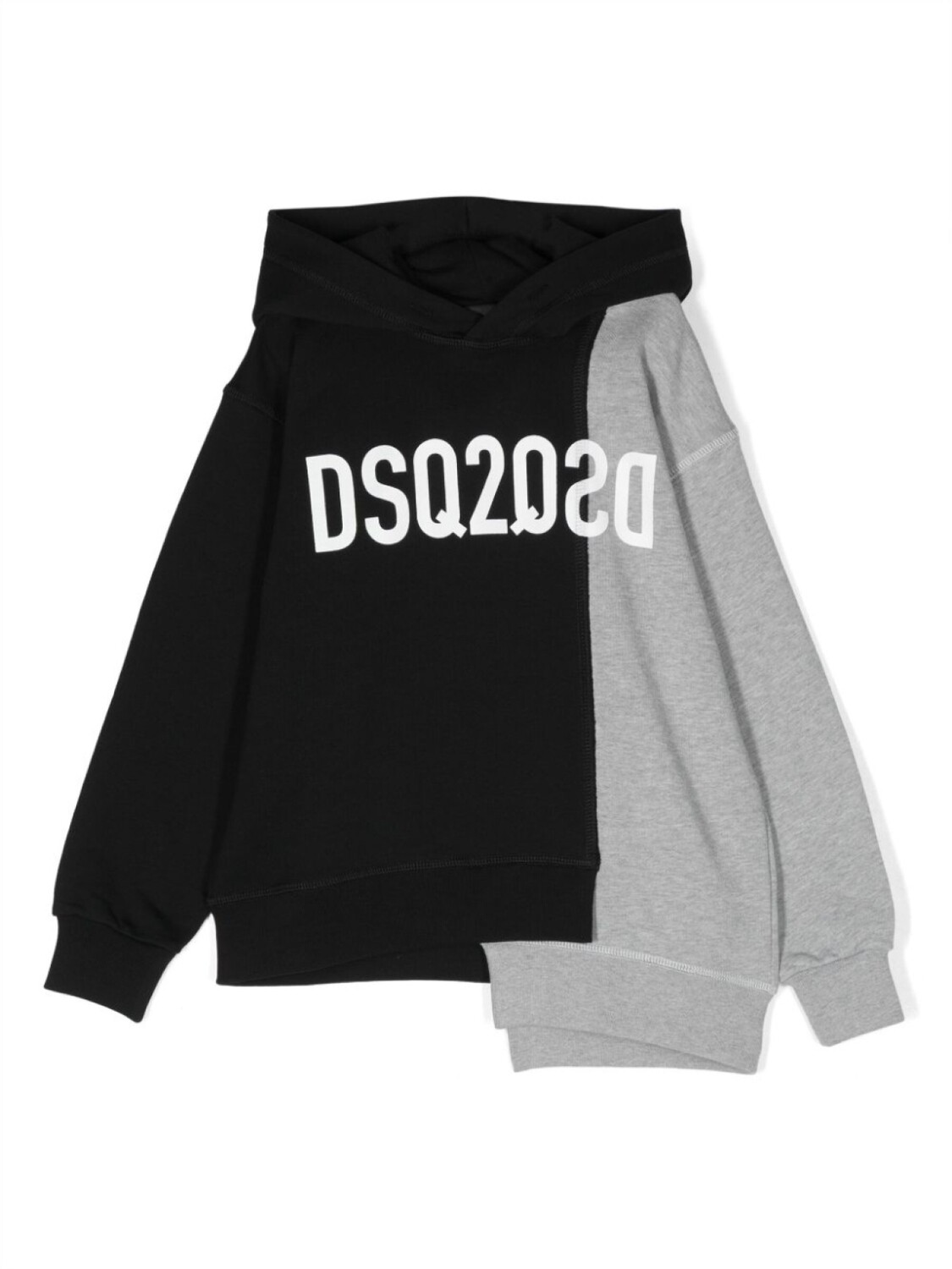 

Dsquared2 худи асимметричного кроя с логотипом, черный
