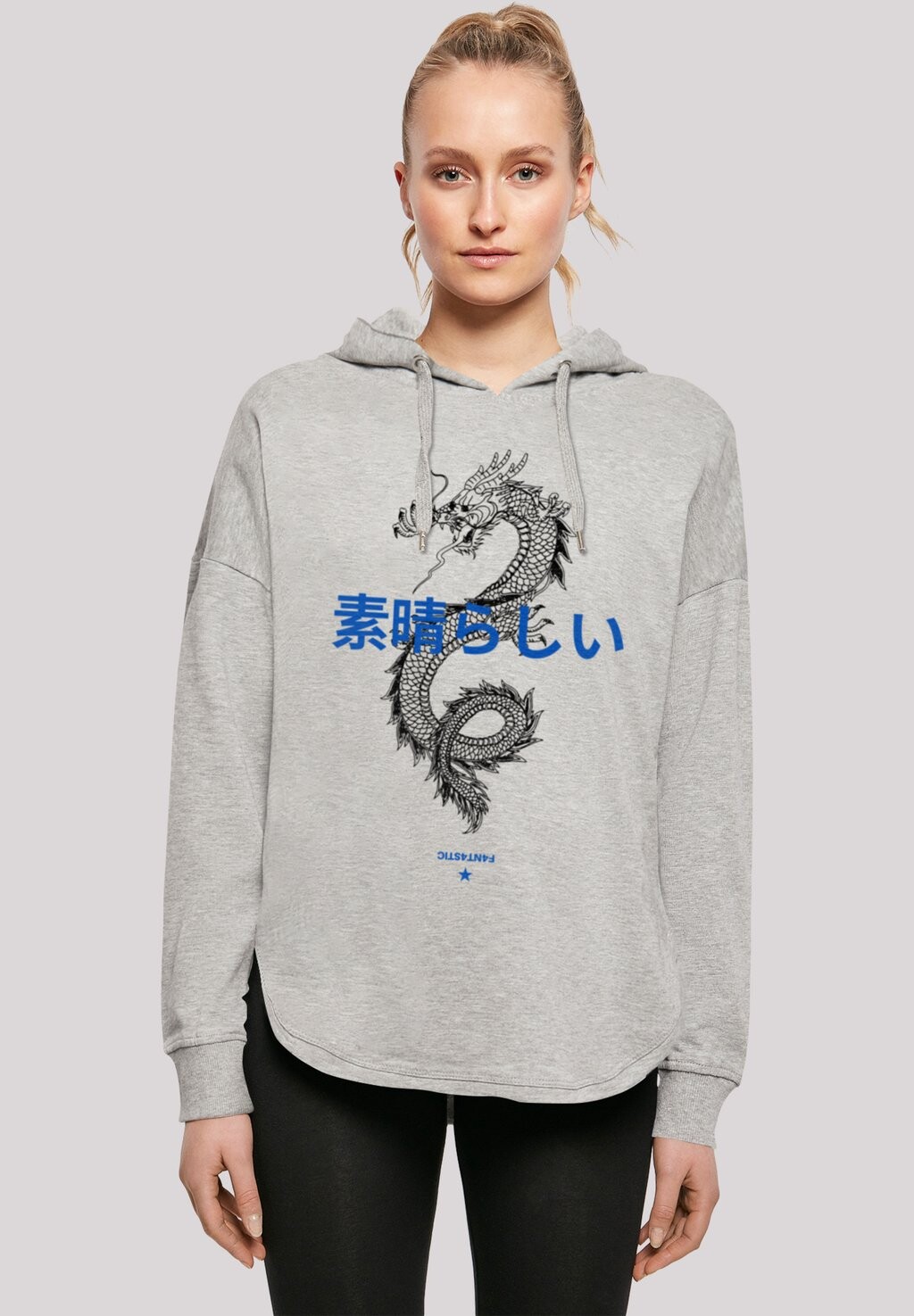 

Толстовка с капюшоном DRACHE JAPAN F4NT4STIC, серый