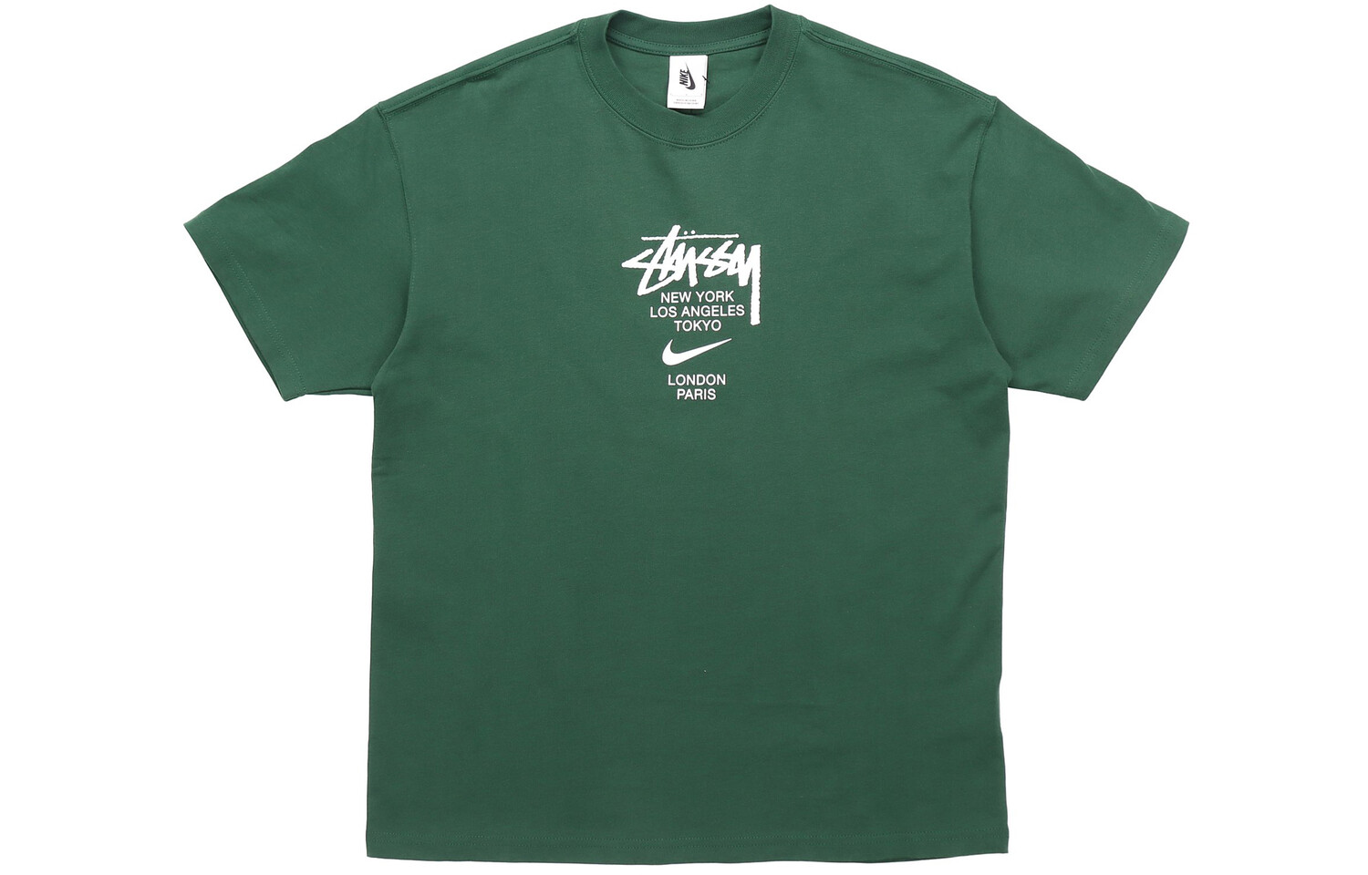 

Футболка серии Nike X Nike Co-branded Series унисекс зеленая Stussy, зеленый