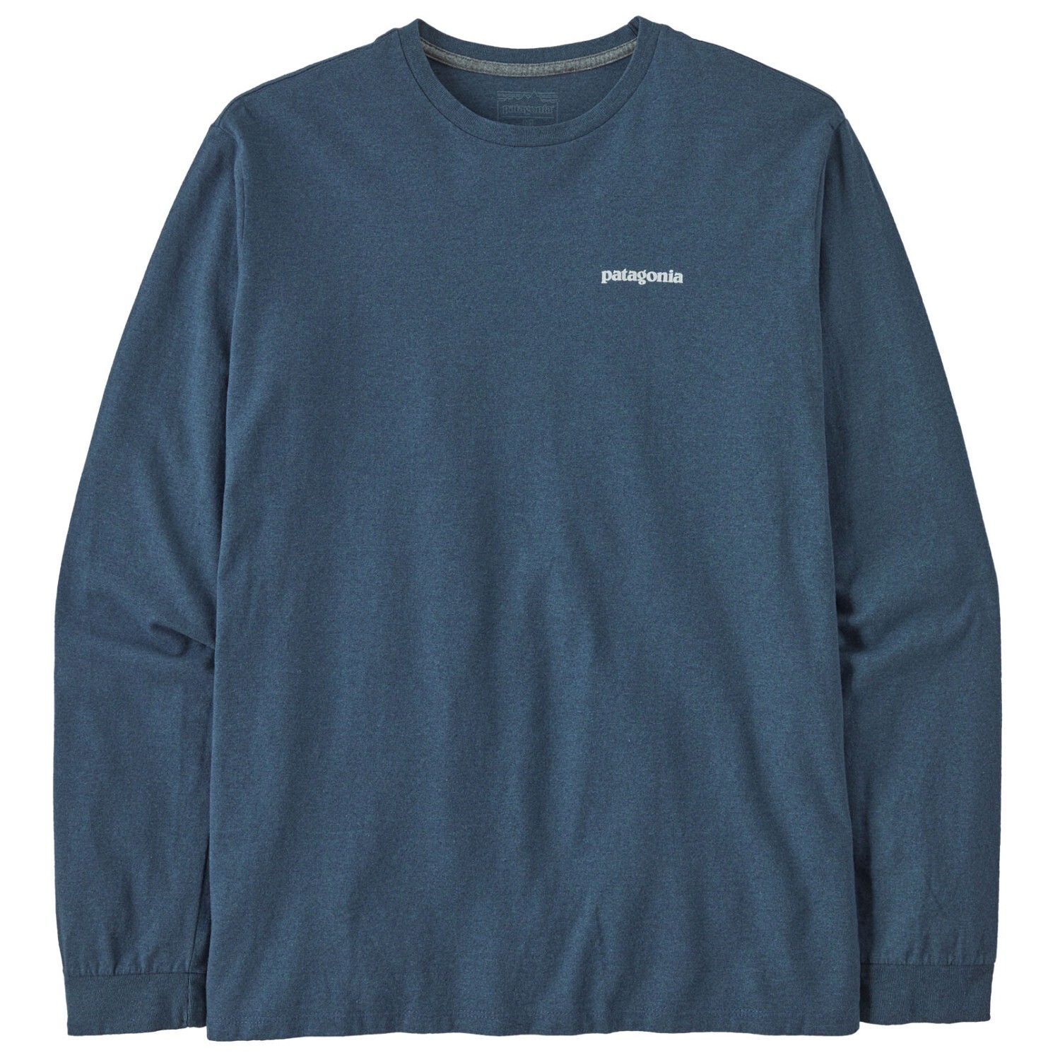 

Лонгслив Patagonia L/S P 6 Logo Responsibili Tee, цвет Utility Blue