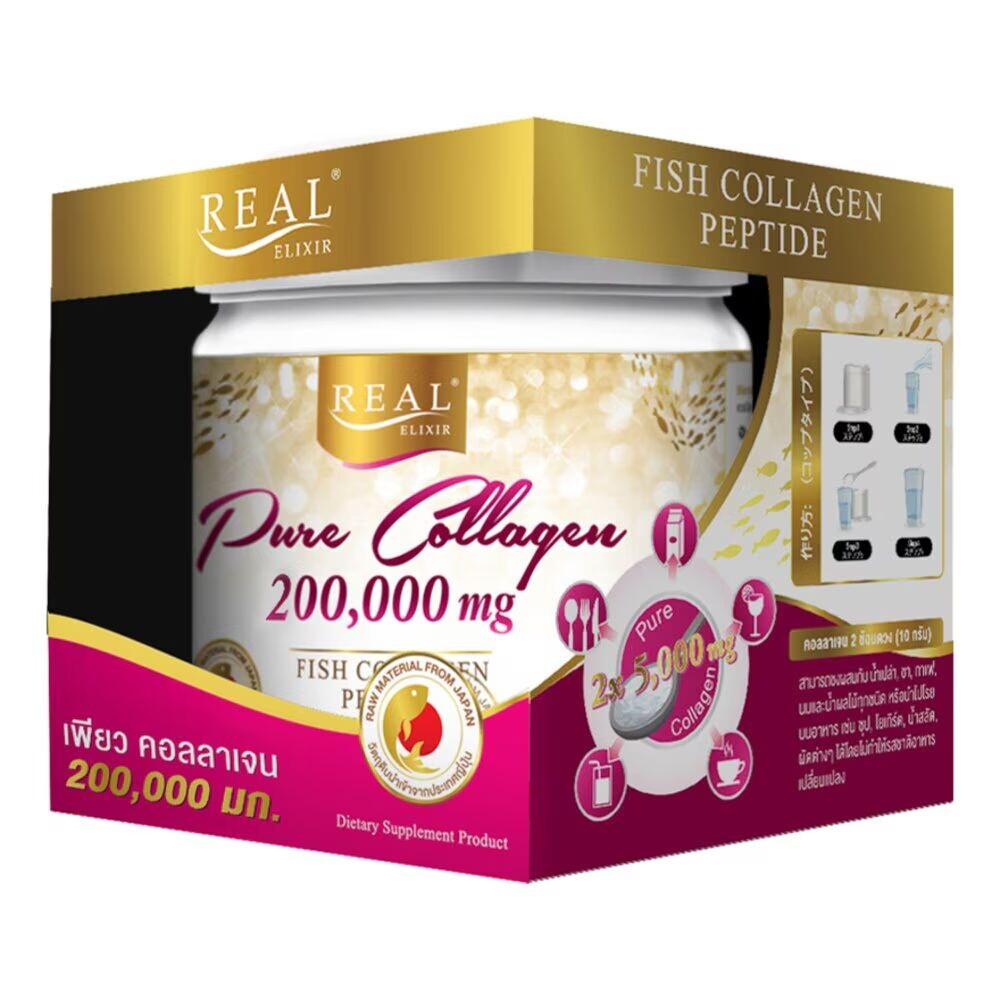 

Real Эликсир Чистый Коллаген 200000мг 200г, white