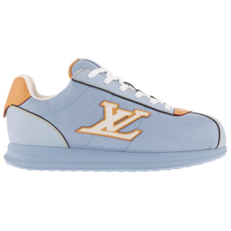 LOUIS VUITTON Nigo Collaboration FW25 Buttersoft низкие повседневные кроссовки мужские Blue — фото 4