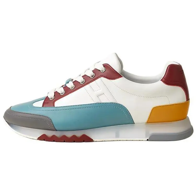 

Трейловые низкие кеды мужские белые HERMES