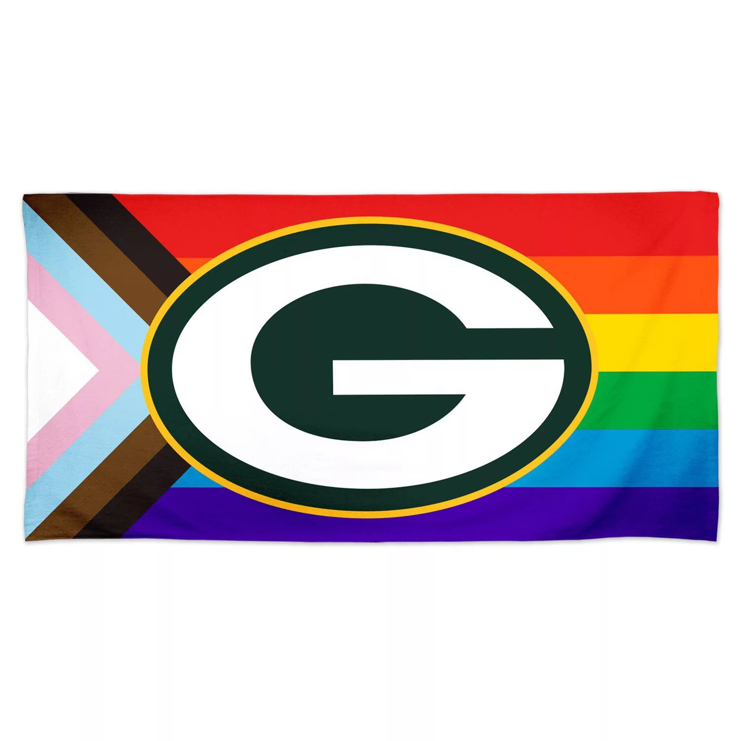 

WinCraft Green Bay Packers Пляжное полотенце Pride Spectra 30 x 60 дюймов