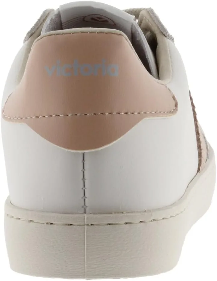 Кроссовки Victoria Low-Top Unisex Berlin Ciclista Leather Effect & Colored & Split Leather Parts in Contrast 1126184 для взрослых, цвет Cuarzo — фото 4