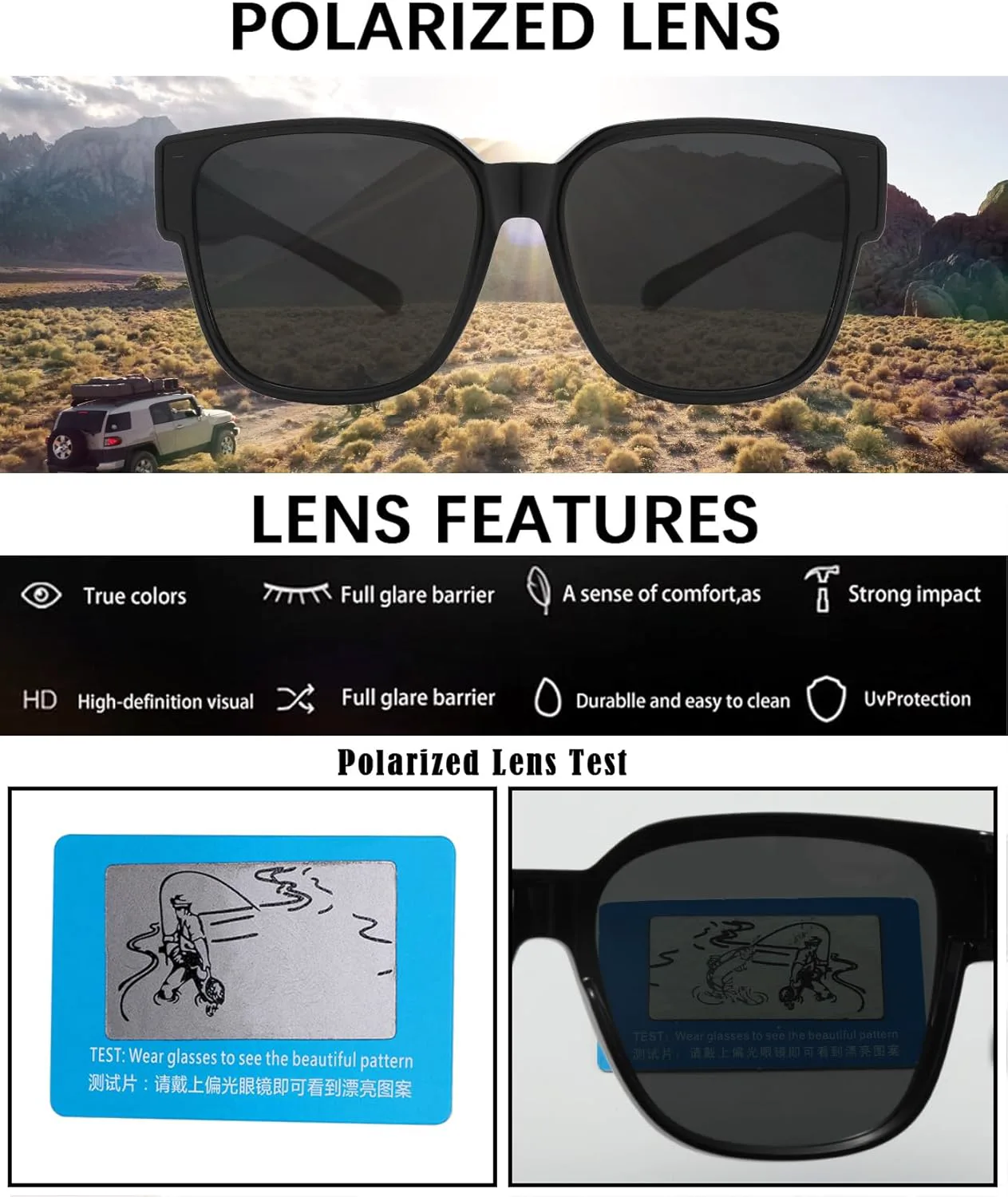 

Поляризованные солнцезащитные очки Long Keeper для женщин и мужчин, модные, большие, квадратные, с обтекаемой формой, с защитой от УФ-излучения, Sandbrownbrown