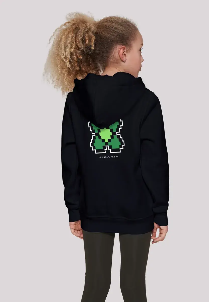 

Толстовка F4NT4STIC "Новый год Happy New Year Pixel Clover", принт, черный