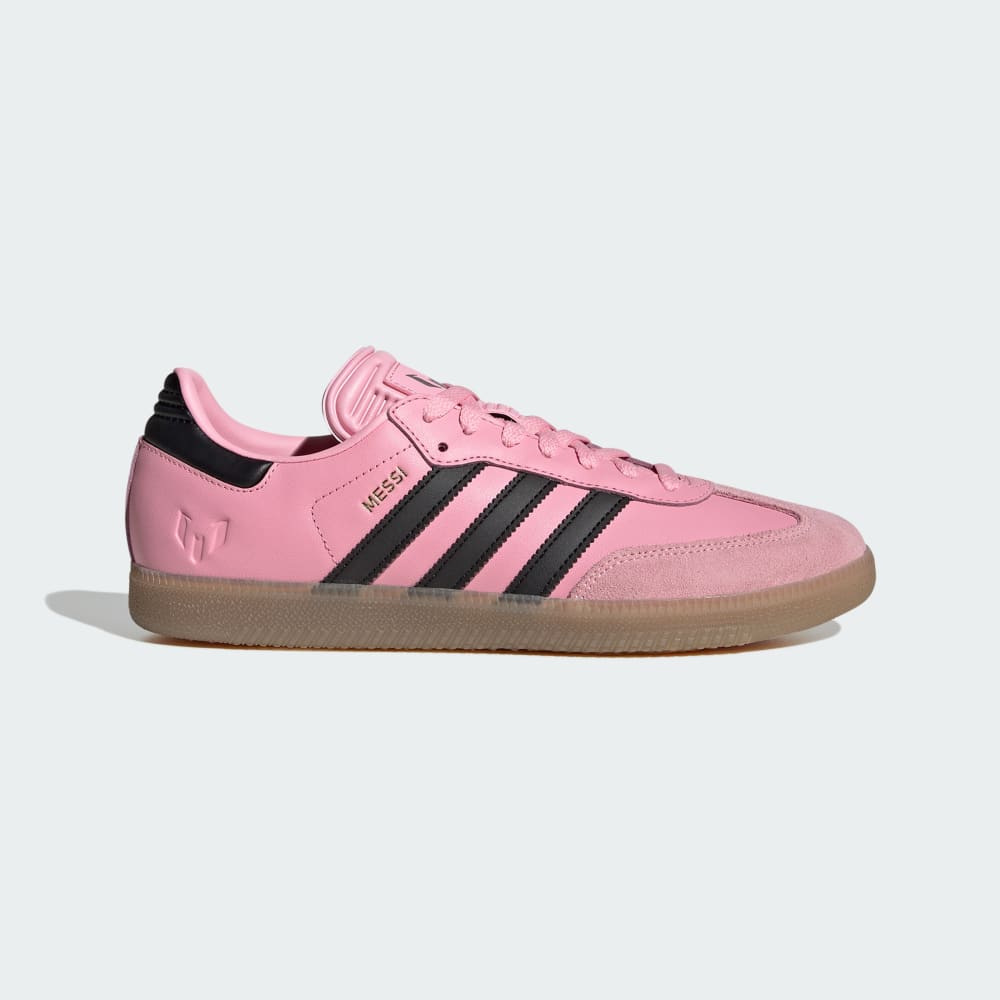 Кроссовки Adidas Samba Messi Indoor Soccer Shoes, цвет Light Pink/Core Black/Gum — фото 2