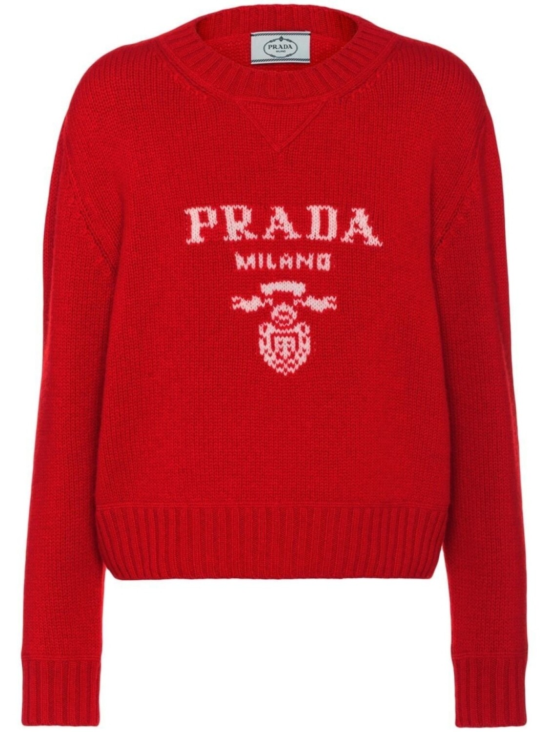 

Prada джемпер с логотипом, красный