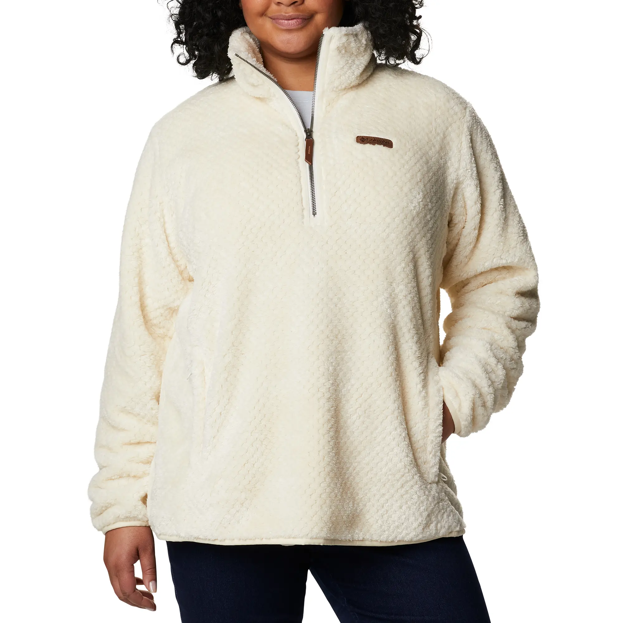 

Женский пуловер Fire Side Sherpa, размер 1/4, большой размер. Columbia, Chalk