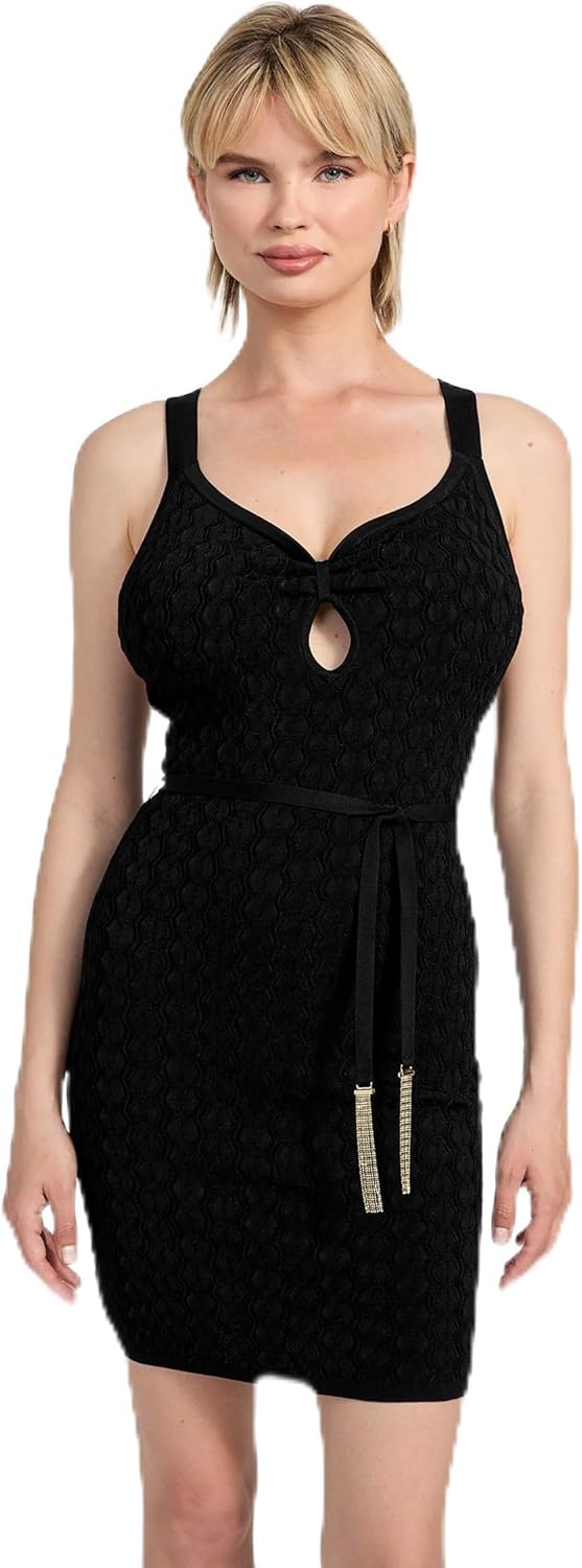 

Платье GUESS Silvie Mirage без рукавов с вырезом, Black