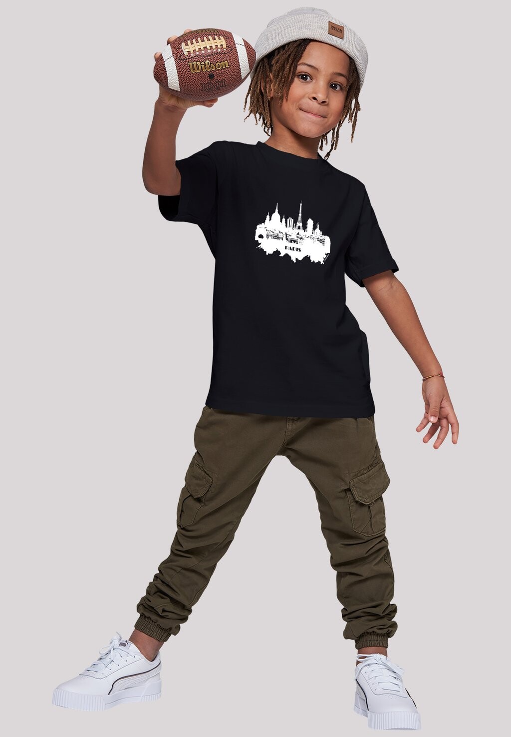 

Футболка с принтом PARIS SKYLINE UNISEX F4NT4STIC, цвет schwarz