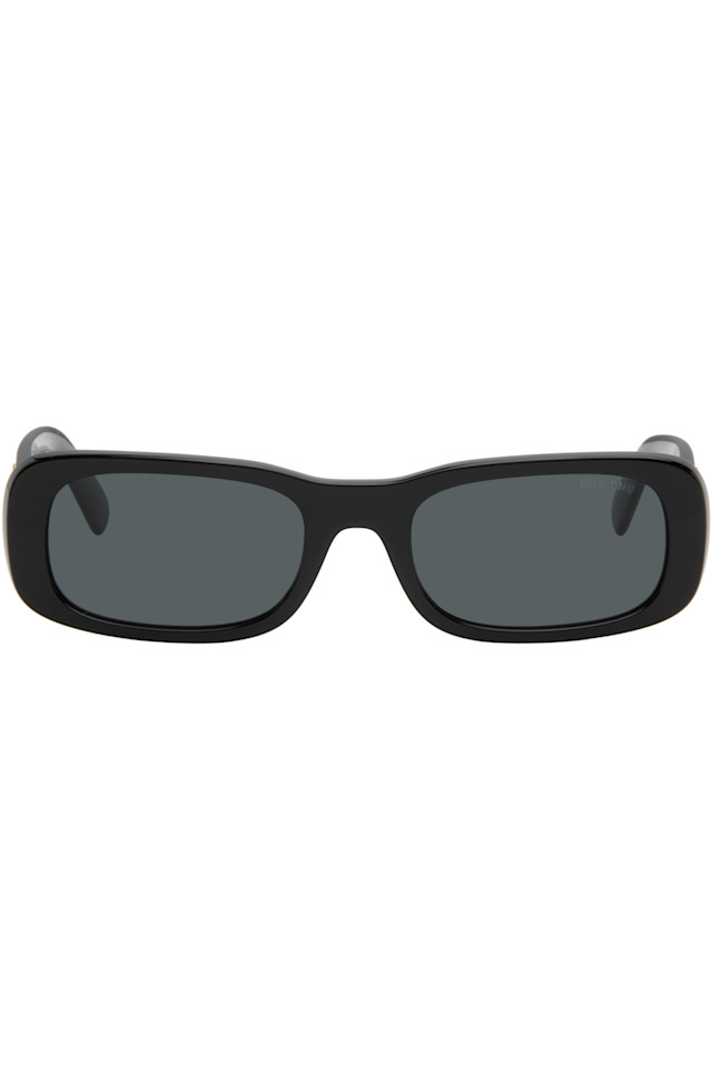 

Miu Miu Eyewear Черные квадратные солнцезащитные очки из ацетата