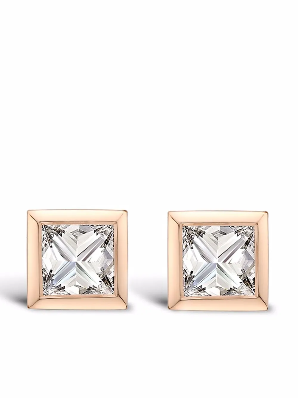 

Серьги-гвоздики RockChic из розового золота с бриллиантами Pragnell, розовый