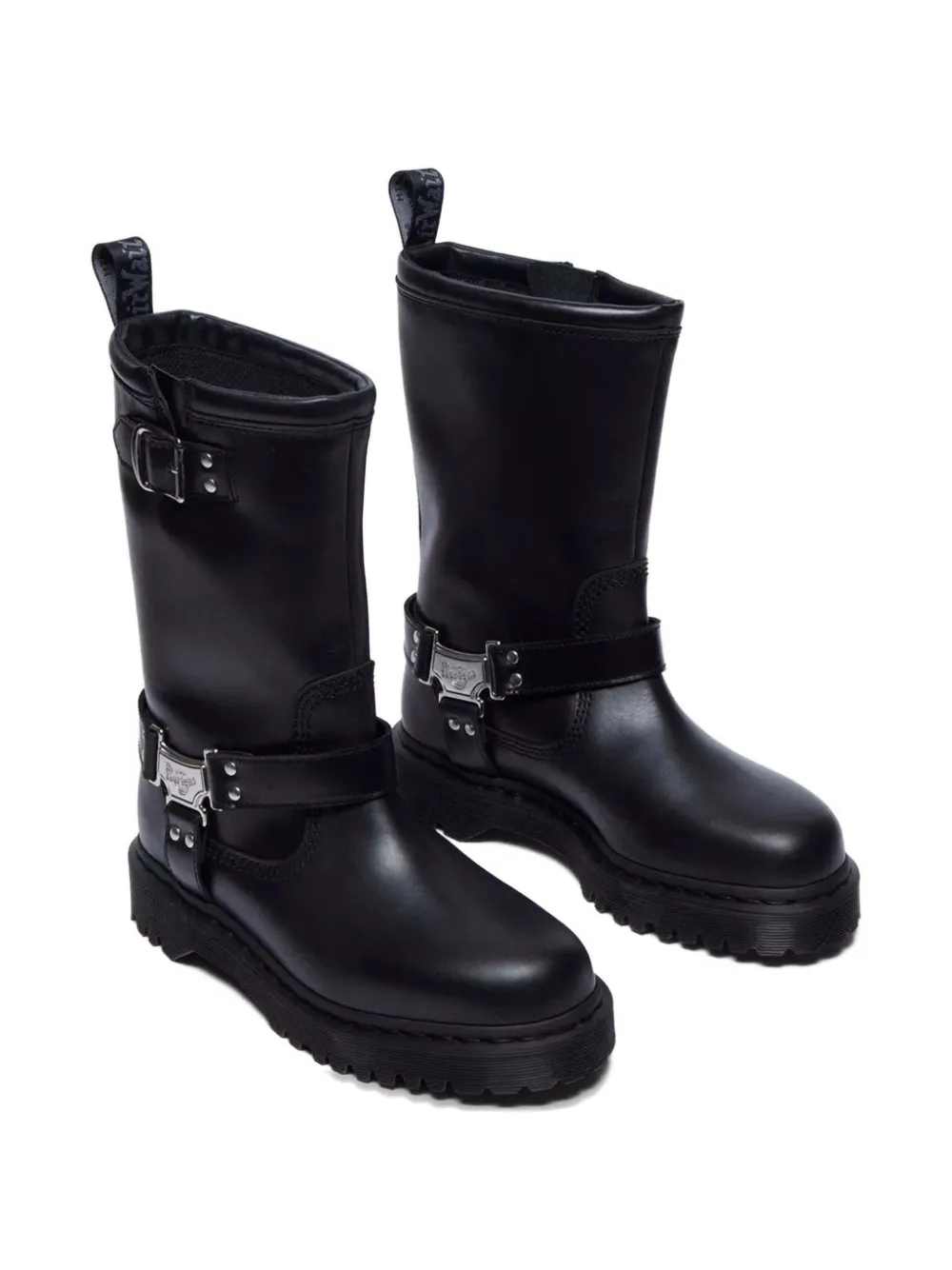 Ботинки Dr. Martens Anistone Hi с пряжками и ремешками, черный — фото 2