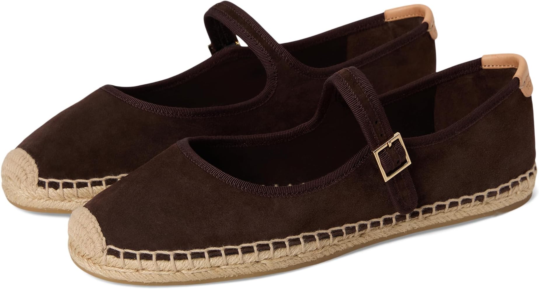 Балетки Tory Burch Mary Jane Espadrille, цвет Dark Cocoa/Dark Cocoa/Natural