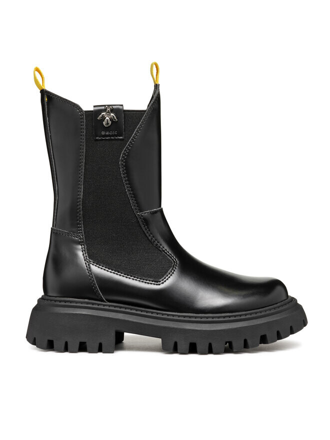 

Высокие сапоги Geox J Maquinnens Girl J46M6A 0CNNH C9999 S, черный