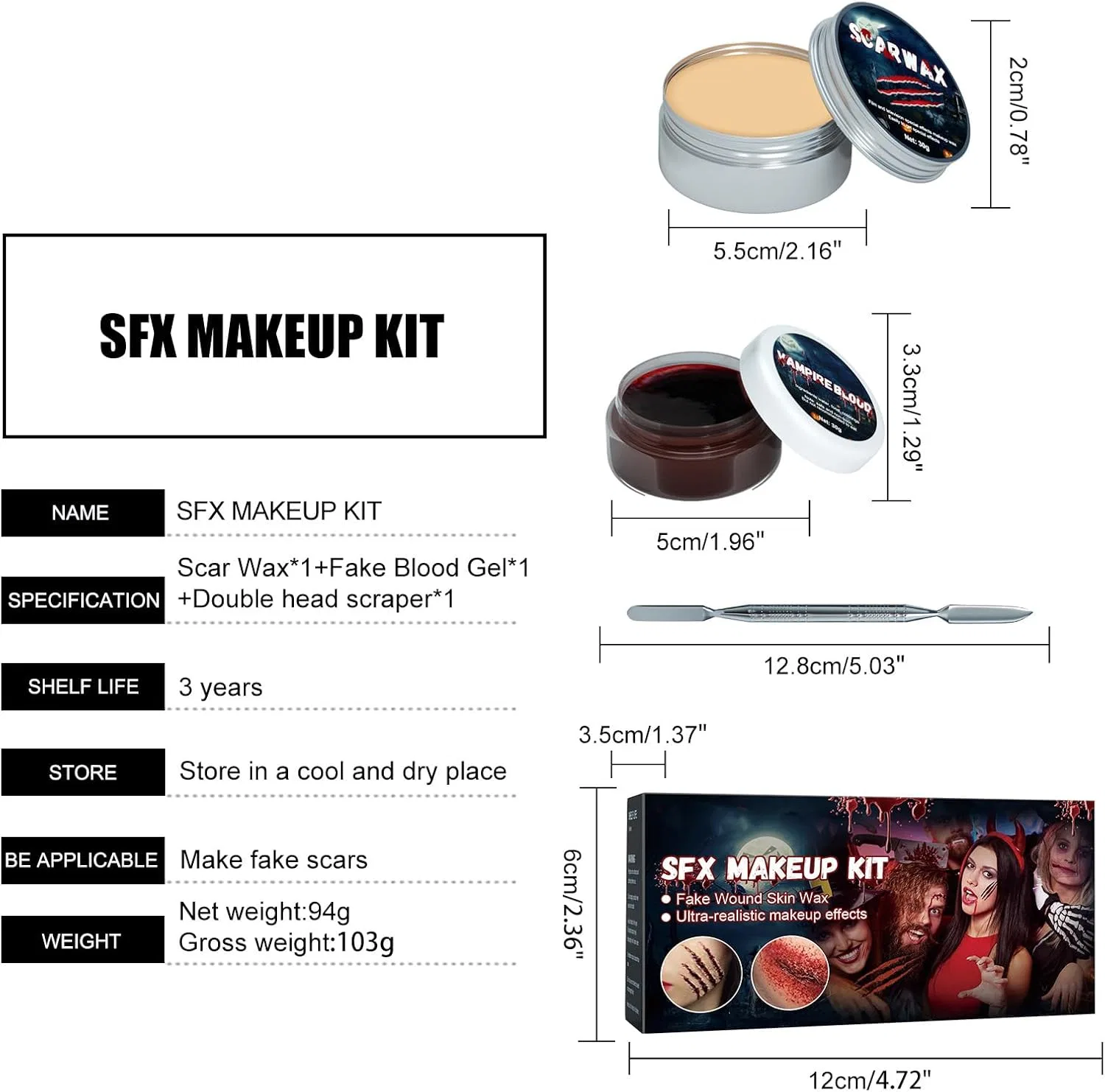Набор для создания спецэффектов грима Fake Blood Makeup — фото 2