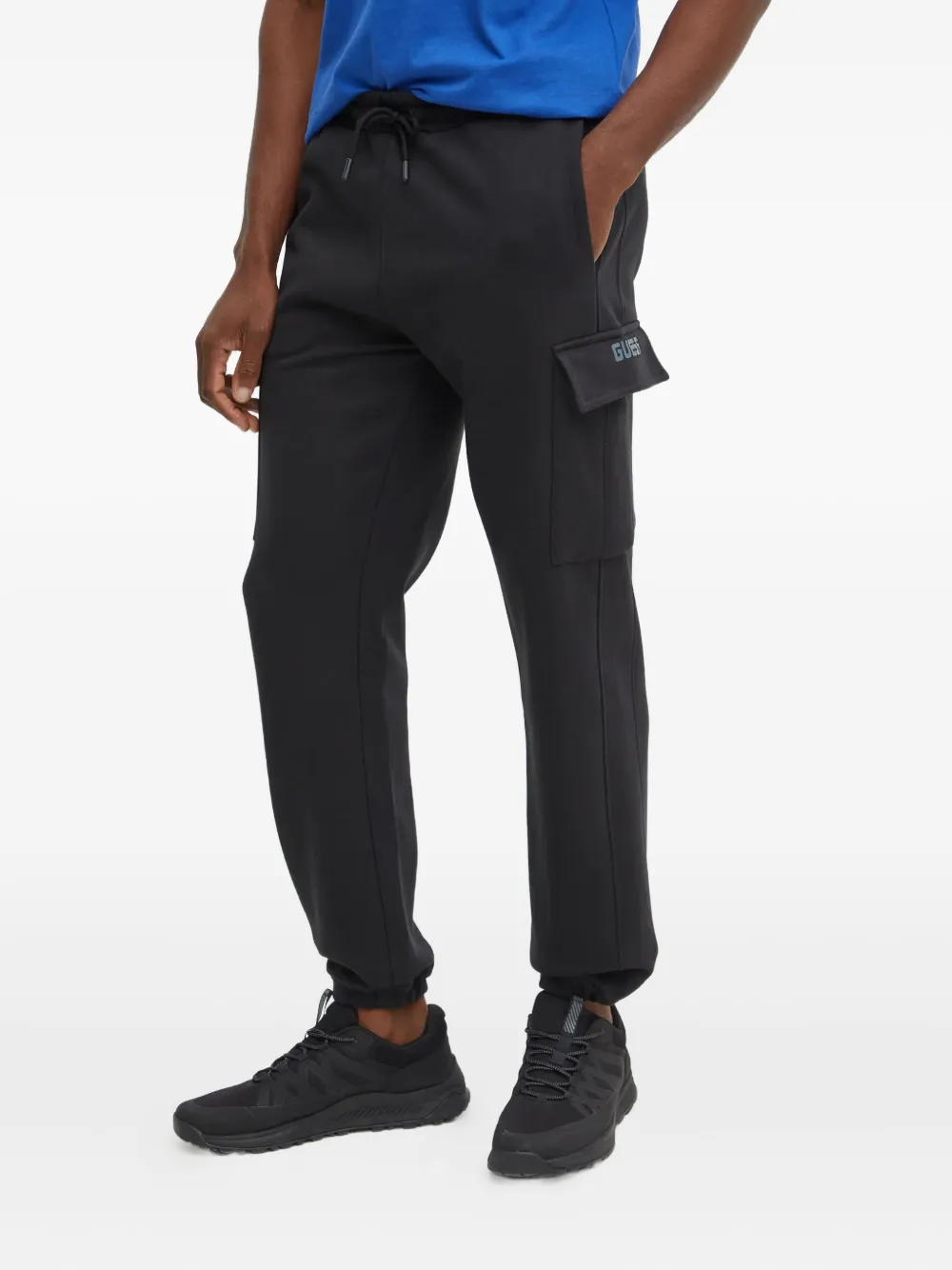 

Джоггеры с карманами карго GUESS USA, черный