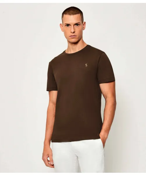 

Футболка Slim fit Polo Ralph Lauren, коричневый