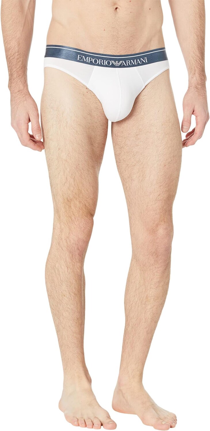 

Трусы Emporio Armani Shiny Logoband Brief, белый