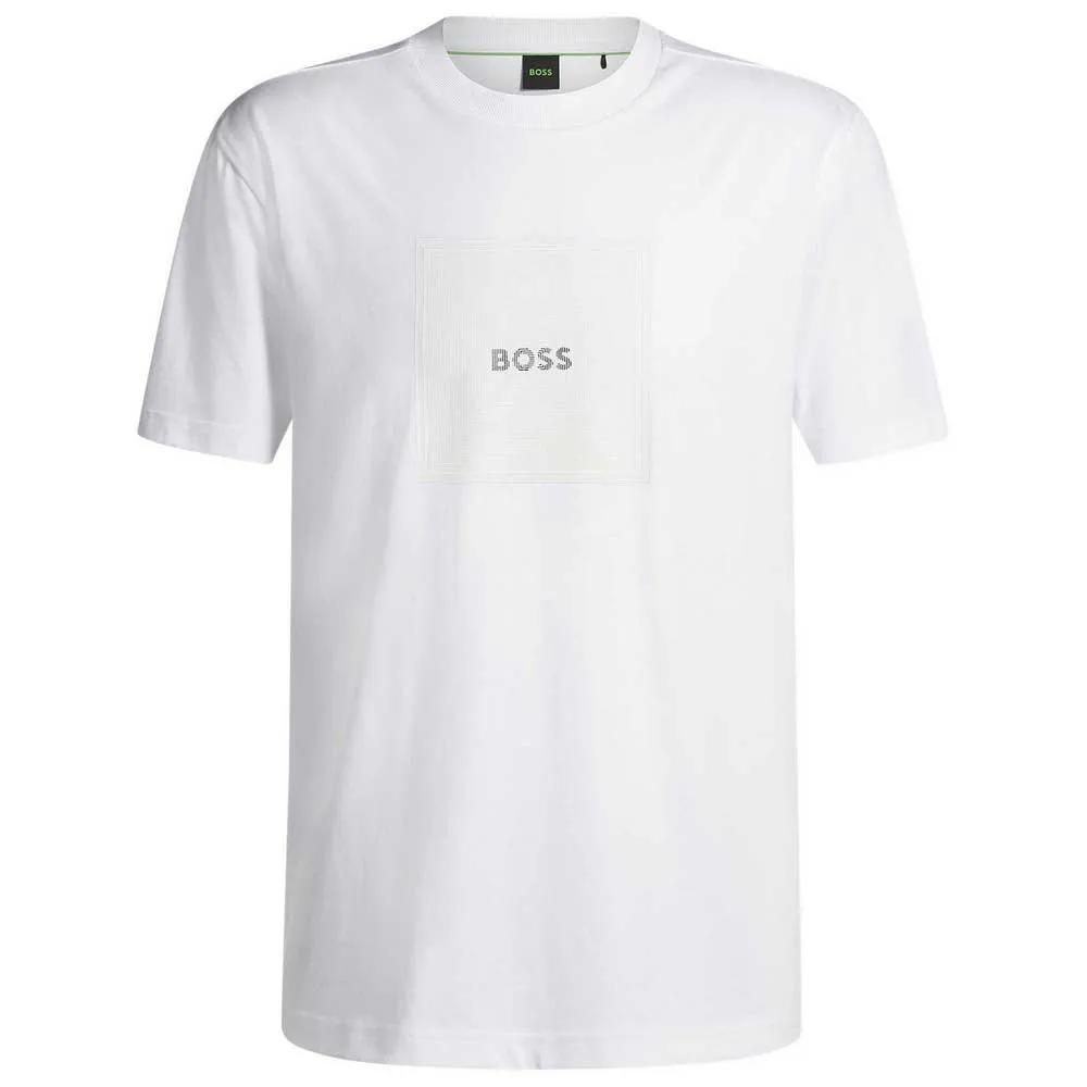 

Футболка с коротким рукавом BOSS Logo Rib, белый