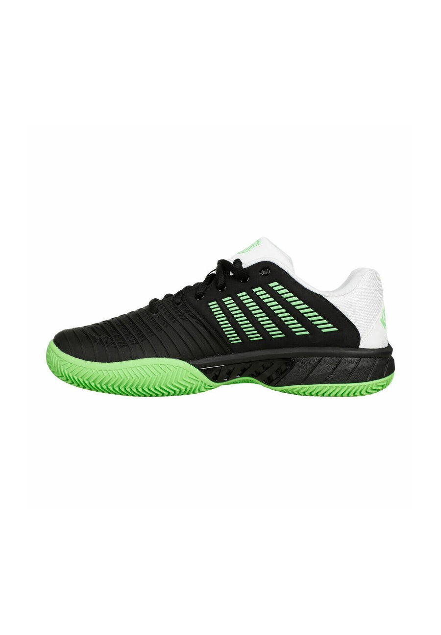 

Кроссовки K-SWISS Multicourt tennis shoes, Black White Neon Green/Black