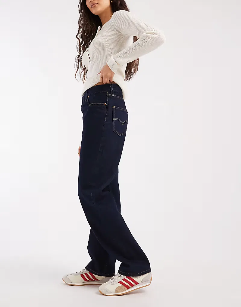 Прямые джинсы Levis 501 90-х годов Levi's, синий — фото 2
