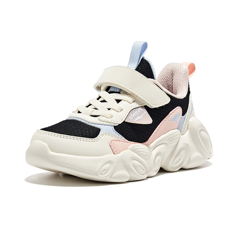 ERKE KIDS Lifestyle Shoes Jet Black Ivory White Kids' — фото 3
