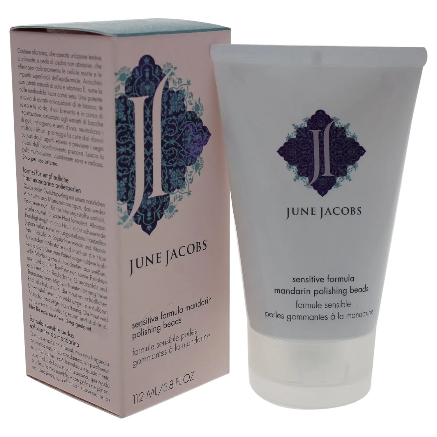 Полирующие гранулы June Jacobs Sensitive Formula Mandarin, 3,8 жидких унций 133 мл