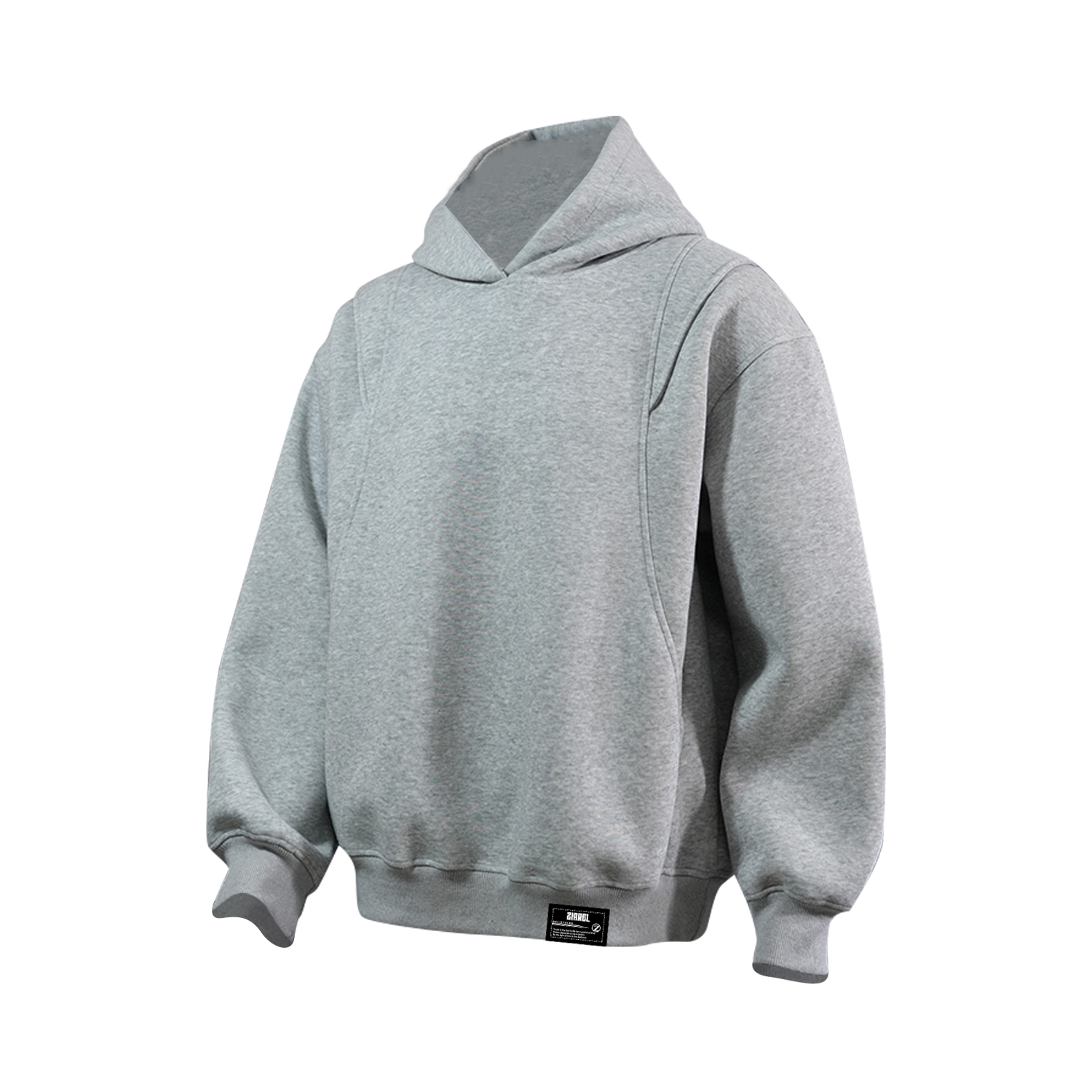

Толстовка Unisex Hooded Moderate ZIAREL, серый