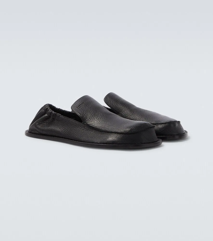 Кожаные лоферы Flex Loewe, черный