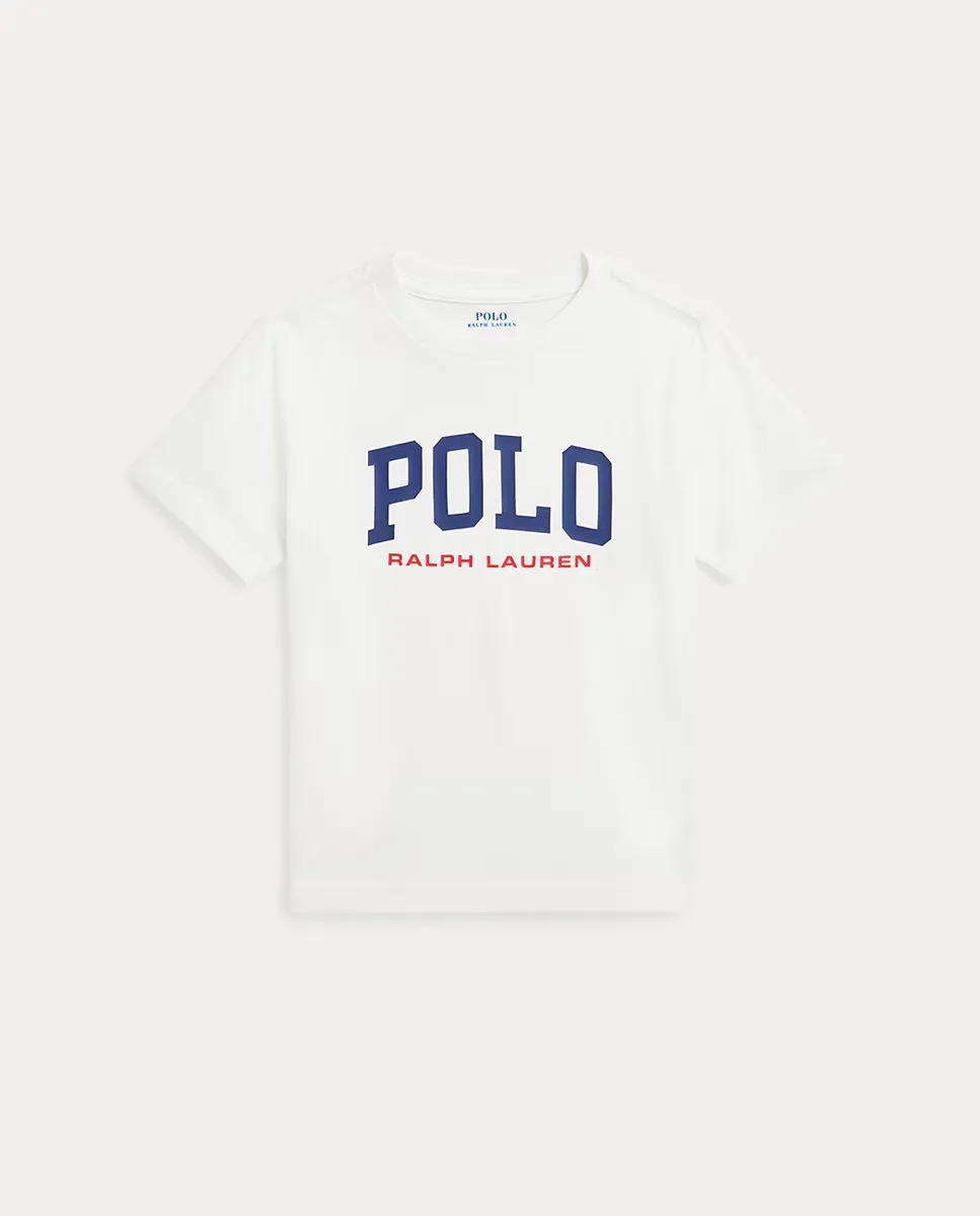

Футболка для мальчиков из хлопка с логотипом Polo Ralph Lauren, белый