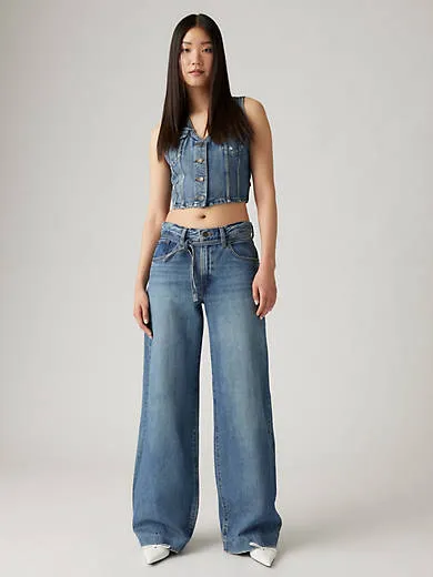 

Прямые женские джинсы xl Levi's, цвет Low Fi Prep - Medium Wash