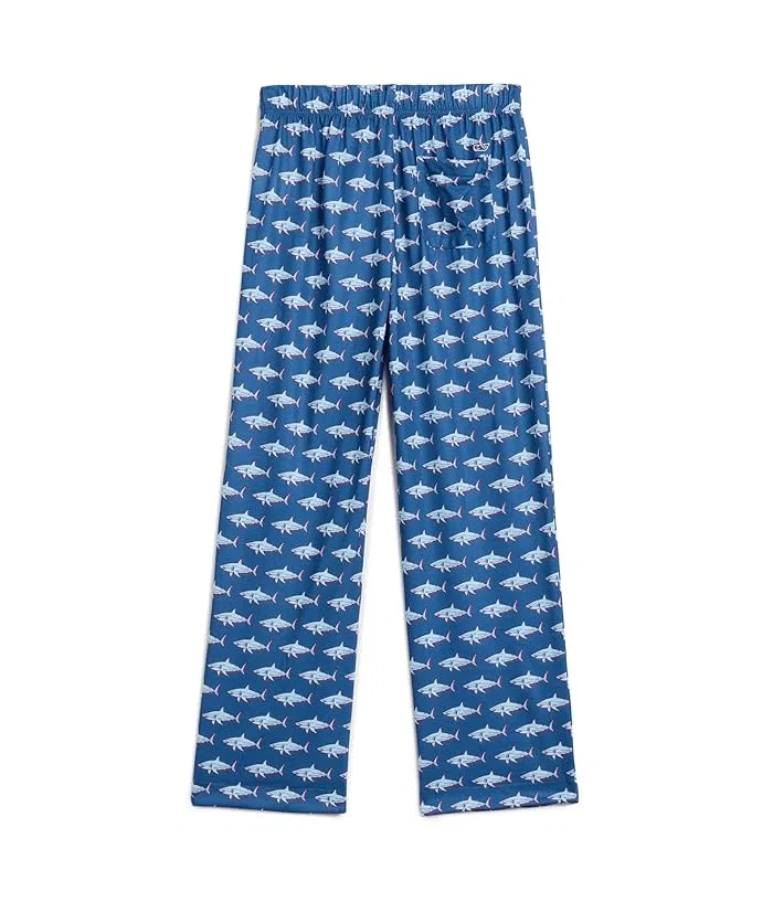 Пижамные штаны с принтом Poly Knit Sleep Pants Vineyard Vines Kids, Aqua Glass — фото 2