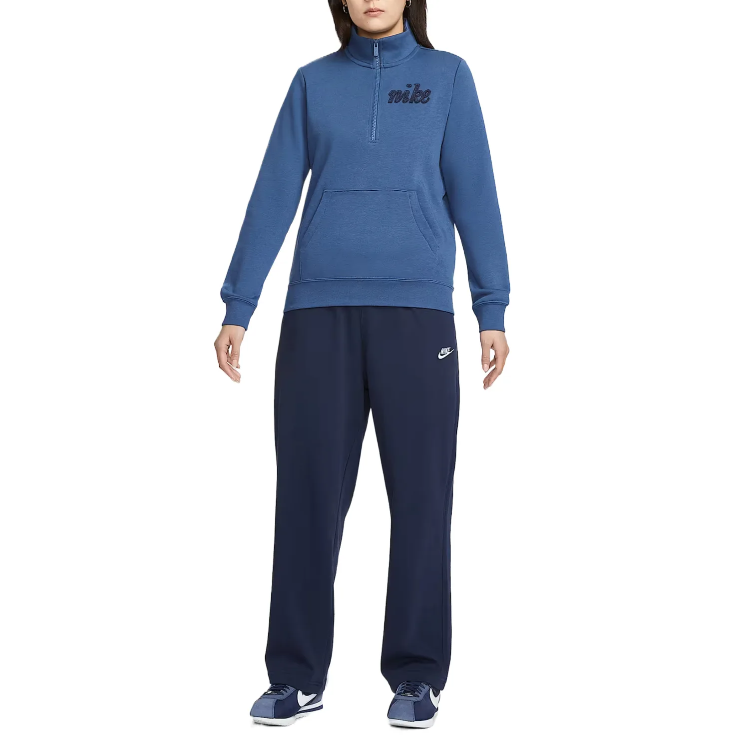 Спортивный свитшот Women's Nike, mysterious marine синий/thunder синий — фото 4