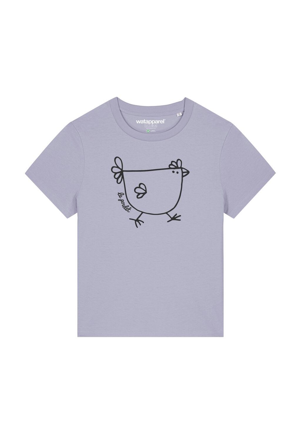 

Футболка с принтом LE POULET-DAS HUHN Watapparel, цвет lavender
