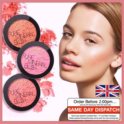 

Mineral Pure Blush Шелковистая компактная пудра Beauty Cheeks Perfect Makeup UK Revers
