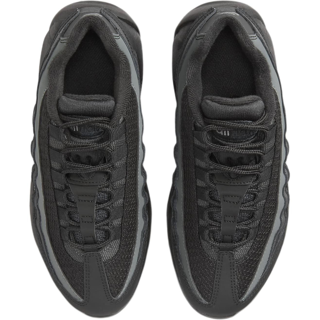 Nike Air Max 95 Устойчивые к истиранию Дышащие Низкие Повседневные Кроссовки для Подростков Черный, Black/Anthracite/Smoke Gray — фото 4